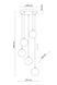 Люстра TK Lighting Elena 5747 чорна 5&times;G9 5747 - зображення 10