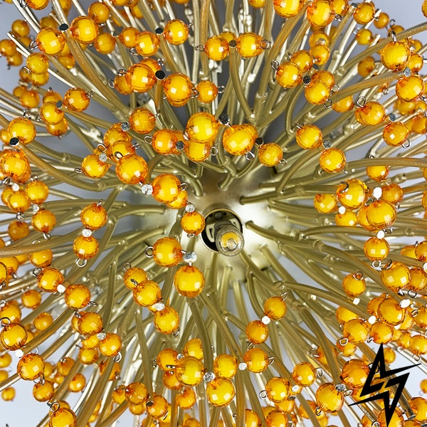 Кругла флористична бра у вигляді квітки LE30422 5xG9 40x40см Сатін Wb 5064 SN фото наживо, фото в дизайні інтер'єру