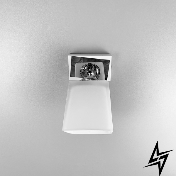 Подвесной светильник/бра в черном или белом корпусе LE37987 1xE27 10x10см Белый/Хром 51203/1 фото в живую, фото в дизайне интерьера