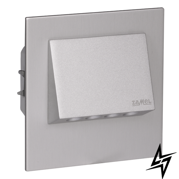 Настінний світильник Ledix Navi з рамкою 11-224-12 врізний Алюміній 3100K з радіоприймачем LED LED11122412 фото наживо, фото в дизайні інтер'єру