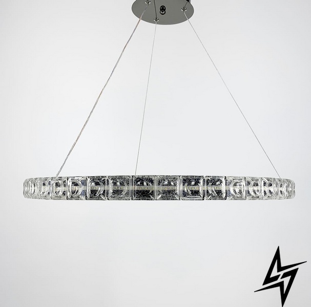 Подвесной светильник Delight Collection в черном каркасе LE26780 LED 21W 3500K 80x80см Черный SGJ 11 фото в живую, фото в дизайне интерьера