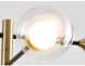 Стельова люстра на 4 лампочки L23-37137 Чорний AOC7/4-bk-gd-k фото в дизайні інтер'єру, фото наживо 3/4