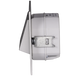 Настенный светильник Ledix Navi с рамкой 11-224-12 врезной Алюминий 3100K с радиоприемником ЛЕД LED11122412 фото в дизайне интерьера, фото в живую 4/5