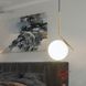 Потолочная люстра подвесная на 1 лампочку L23-37437 Бронза AA357-200M-k фото в дизайне интерьера, фото в живую 4/5