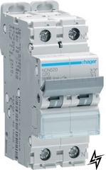 Автоматичний вимикач Hager NCN520 2P 20A C 10kA фото