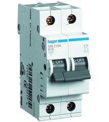 Автоматичний вимикач Hager MC210A 2P 10A C 6kA