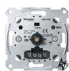 Механизм поворотного светорегулятора Schneider Electric Merten Artec/Antik MTN5136-0000 315Вт фото