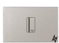 Однокнопочный карточный выключатель Zenit 2CLA221410N1301 N2214.1 PL (серебро) 2CLA221410N1301 ABB фото