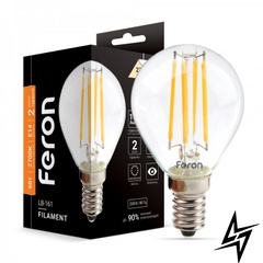 LED лампа Feron 40080 Filament E14 6W 2700K 4,5x7,5 см фото