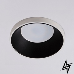 Врезной точечный светильник TIKO BK+WH 12043 MJ12043 фото в живую, фото в дизайне интерьера