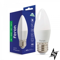 LED лампа Feron 25670 Standart E27 4W 4000K 3,7x10,2 см фото