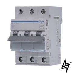 Автоматичний вимикач QC 3-п 6А B 6kA Hager MBS306 фото