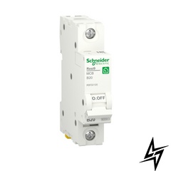 Автоматичний вимикач Schneider Electric Resi9 20 A 1P В 6кА R9F02120 фото