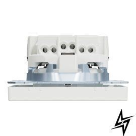 Розетка з/к 250V/16А захисні шторки System Design білий матовий Merten MTN2300-6037 фото