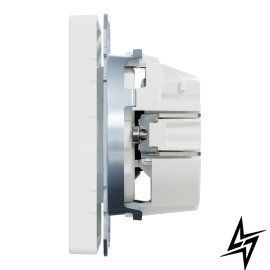 Розетка з/к 250V/16А захисні шторки System Design білий матовий Merten MTN2300-6037 фото