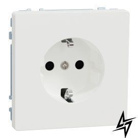 Розетка з/к 250V/16А захисні шторки System Design білий матовий Merten MTN2300-6037 фото