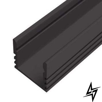 LED-профиль накладной анодированный, 2 метра ЛП12еЧ_1 фото