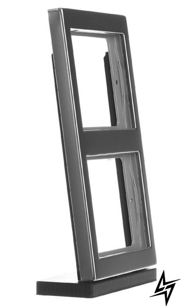 Рамка 2-місцева, вертикальна, нержавіюча сталь K.1 13237004 Berker фото
