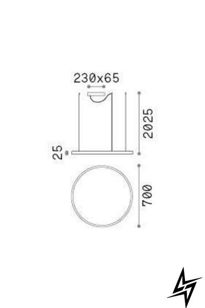 Люстра Ideal Lux Oracle Slim 304403 белая 39 Вт 3000 K 304403 фото