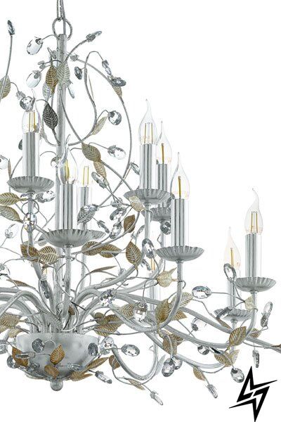 Люстра-свечи Eglo Flitwick 1 49828 89055 фото в живую, фото в дизайне интерьера