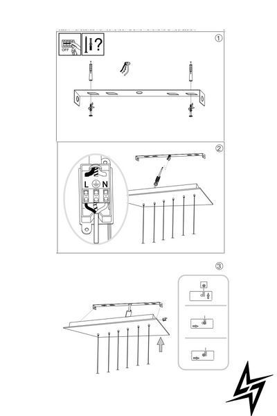 Люстра підвісна Ideal Lux 269351 Frame Sp Cerchio Bianco фото