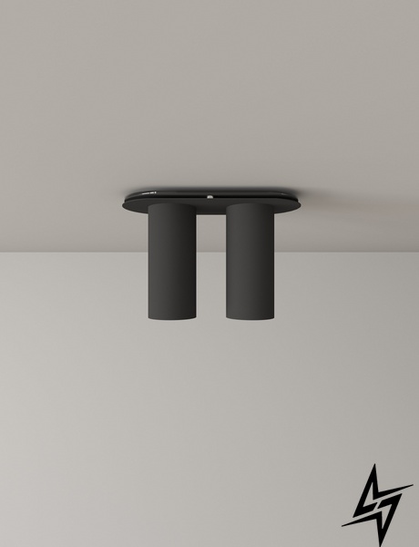 Потолочный светильник Spot 2S Gray (RAL 7036) Серый  фото в живую, фото в дизайне интерьера