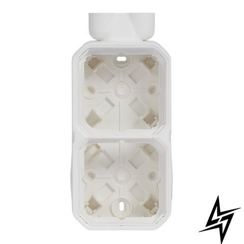 Коробка тираж. 2-пост. с двойным вводом ISO20 Plexo New белый Legrand 069866L фото