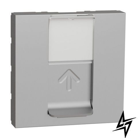 Лицьова панель Schneider Electric NU941130 Unica New, RJ45, алюміній фото