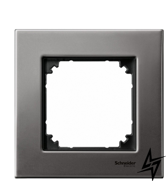 Рамка одинарная M-ELEGANCE metal родий Schneider Electric Merten MTN403114 фото