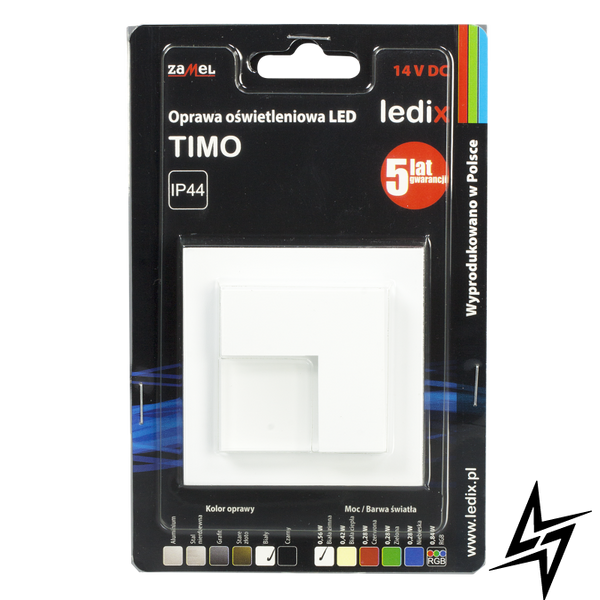 Настінний світильник Ledix Timo з рамкою 07-111-52 накладний Білий 3100K 14V LED LED10711152 фото наживо, фото в дизайні інтер'єру