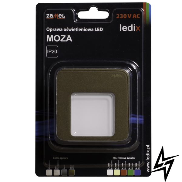Настінний світильник Ledix Moza 01-111-46 накладний Старе золото RGB 14V LED LED10111146 фото наживо, фото в дизайні інтер'єру