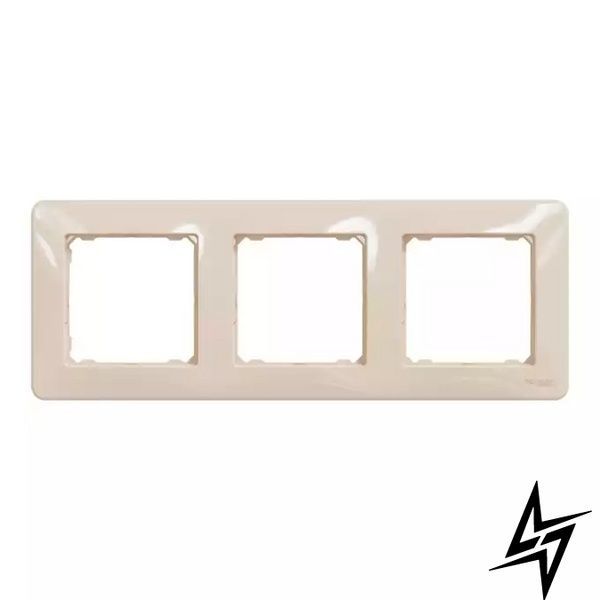 3-постова рамка Schneider Electric SDD312803 Sedna Design, бежева, пластик SDD312803 фото