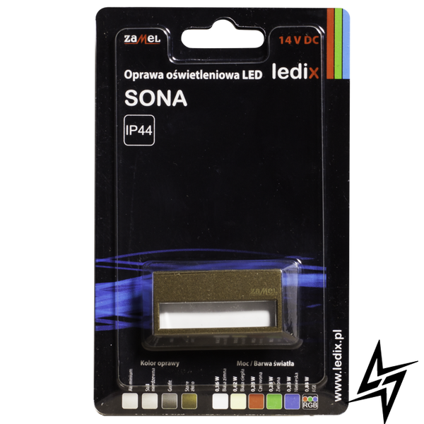 Настінний світильник Ledix Sona без рамки 12-111-41 накладний Старе золото 5900K 14V LED LED11211141 фото наживо, фото в дизайні інтер'єру