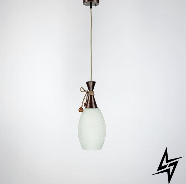 Винтажный подвесной светильник LE26989 18x37см Бронза/Бежевый 11322/1 фото в живую, фото в дизайне интерьера