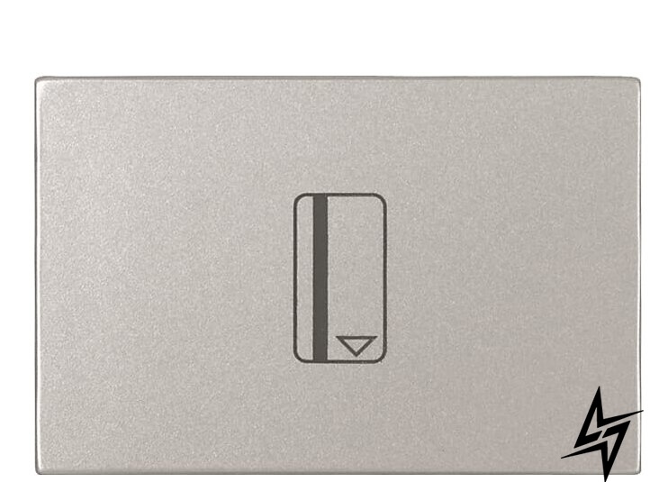 Однокнопочний картковий вимикач Zenit 2CLA221410N1301 N2214.1 PL (срібло) 2CLA221410N1301 ABB фото