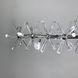 Удлиненная серебряная дизайнерская люстра ALMA с кристаллами LE41207 15xG4 15x100см Хром NO 4-1000L CR фото в дизайне интерьера, фото в живую 5/7