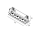 LTX 01.1511.9.940.BK Встраиваемый потолочный светильник с рамкой VARIO COMFORT 151, L151мм, W38мм, H45мм, LED 9W, 672Lm, 4000K, 36&deg;, CRI>90, 500mA, IP20, черный - изображение 2
