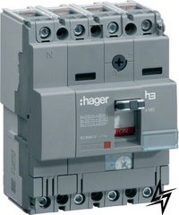 Автоматичний вимикач HHA064H x160 In = 63А 4P 25кА Hager фото