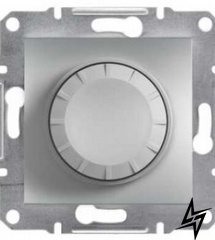 Світлорегулятор поворотний без рамки алюміній Asfora, EPH6400161 Schneider Electric фото