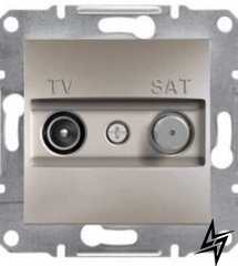 Розетка TV-SAT индивидуальная 1dB без рамки бронза Schneider Electric Asfora EPH3400469 фото