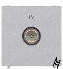 TV розетка Zenit N2250.7 PL 2М (срібло) 2CLA225070N1301 ABB фото