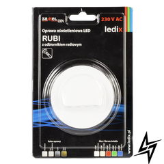 Настінний світильник Ledix Rubi з рамкою 09-224-52 врізний Білий 3100K з радіоприймачем LED LED10922452 фото наживо, фото в дизайні інтер'єру