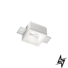 Гипсовый светильник точечный врезной 229997 Ideal Lux Samba Square D55  фото в живую, фото в дизайне интерьера