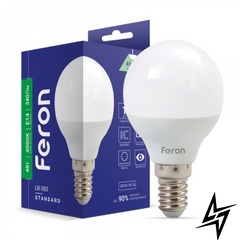 LED лампа Feron 25640 Standart E14 4W 4000K 4,5x8,2 см фото