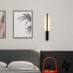 Бра настенная LED Luxcel 23-36297 Черный C21-1000-bk-k фото в живую, фото в дизайне интерьера