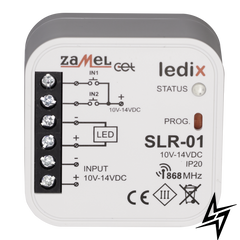Контролер LED одноколірний 10-14V DC управління провідне / безпровідне SLR-01 LDX10000004 фото наживо, фото в дизайні інтер'єру