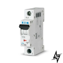 Автоматичний вимикач Eaton 293129 PL4 1P 50A C 4,5kA фото