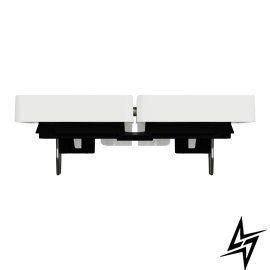 2-клавишный выключатель с подсветкой Schneider Electric MTN3420-6037 Merten D-Life, белый, матовый фото