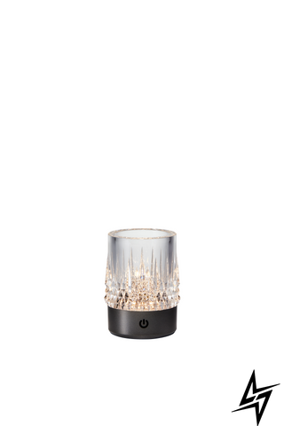 Настільна лампа Zumaline Crystal NHTD-N08-NB LED 1 Вт, чорна, 7,8 &times; 7,8 &times; 10,5 см фото
