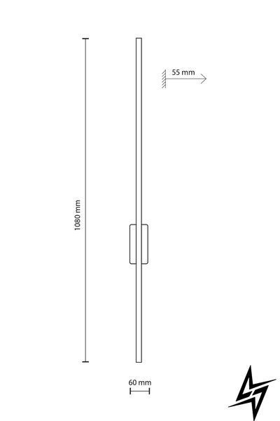 Настенный светильник TK Lighting Flash 6431 черный 24 Вт 3000 K 6431 фото